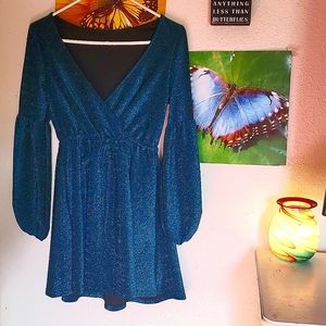 - Super Sparkly Blue Dress